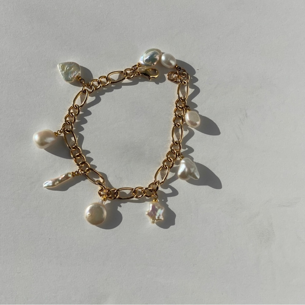 Brand New Pearl Charm Bracelet